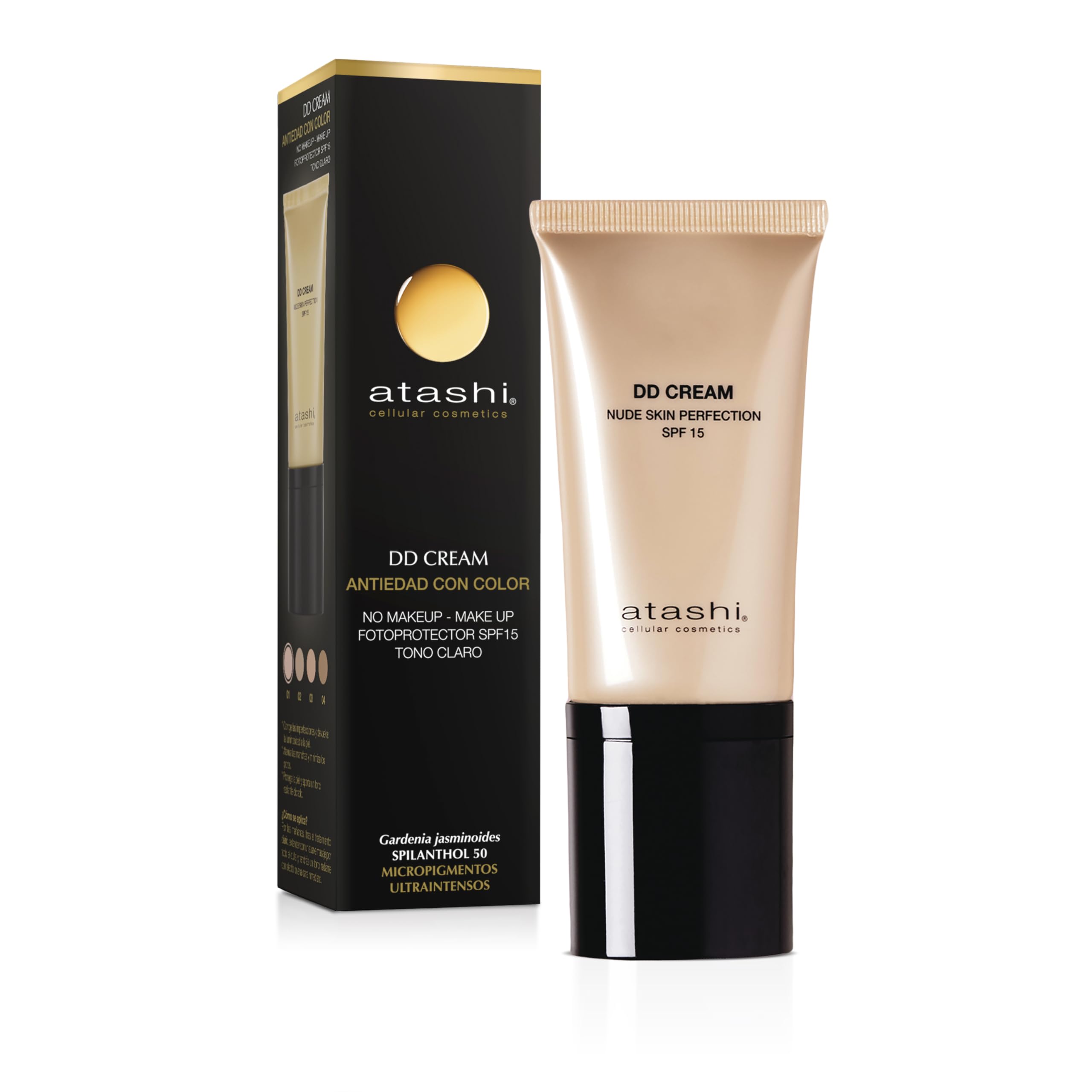 Atashi Krém proti stárnutí Dd Light Nude Tone SPF15 50 ml Phergal