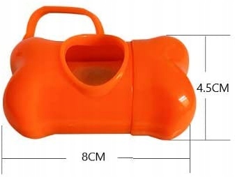 Etui na woreczki + 1 szt - kompaktowy dozownik z klipsem do smyczy