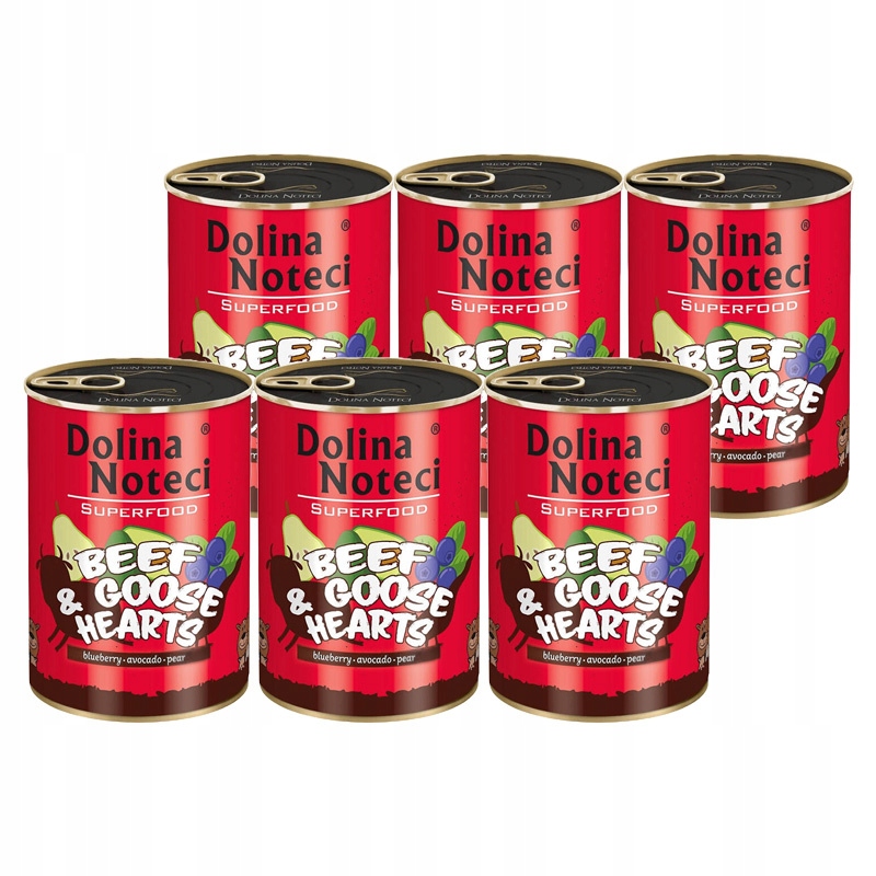 Vlhké krmivo pro psa Dolina Noteci Superfood Hovězí Husí 24x400g