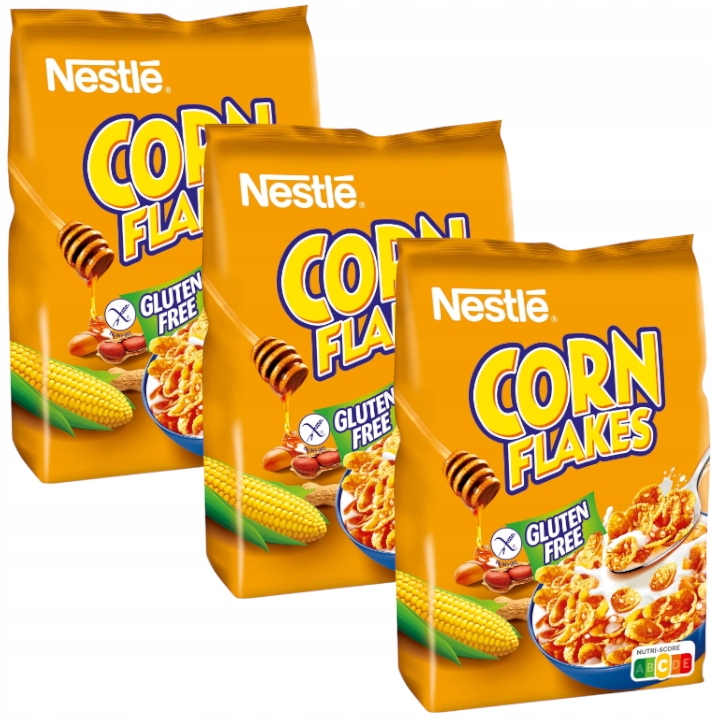 Nestle Corn Flakes płatki z miodem i orzeszkami 3x 9477455565 Allegro.pl