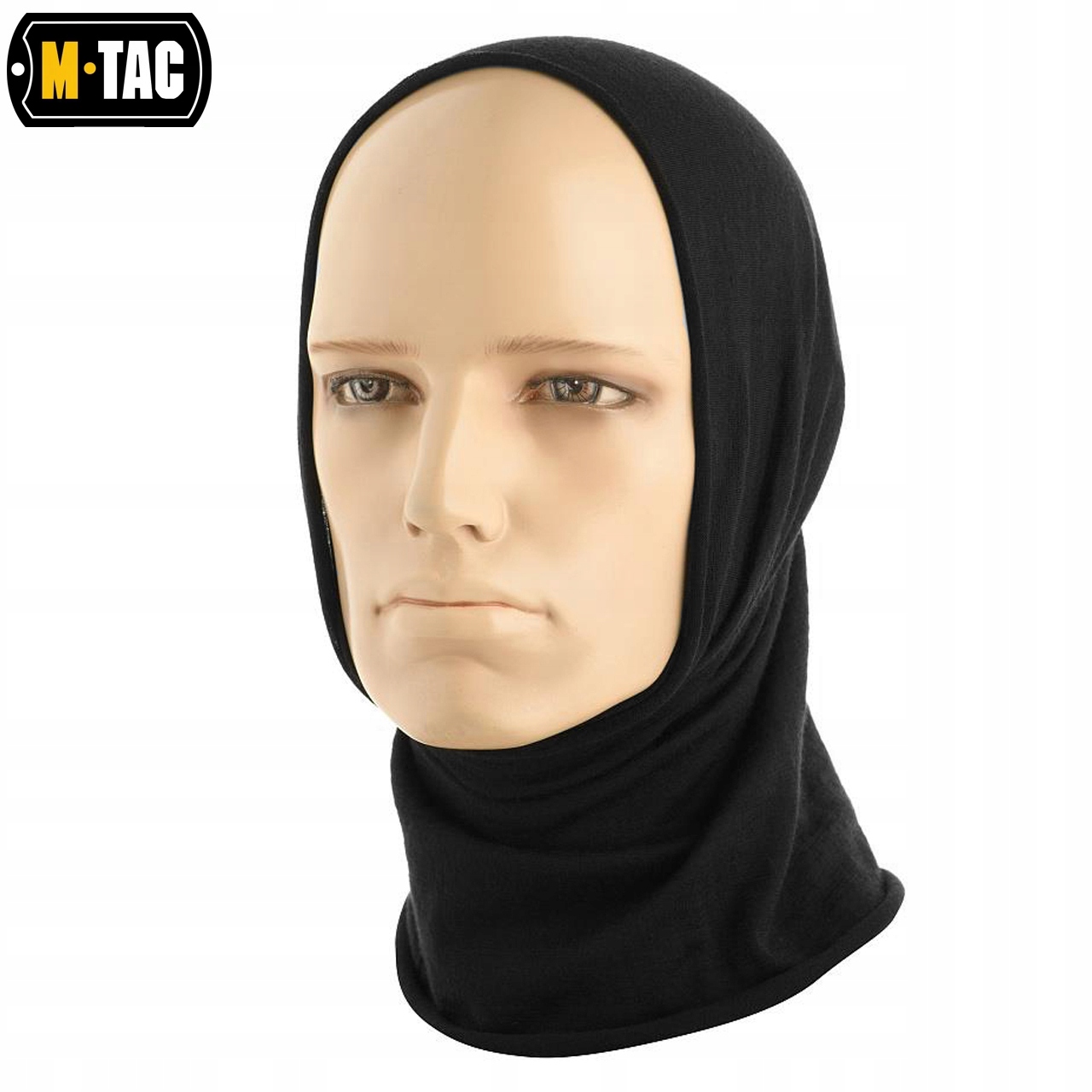 Szalokominiarka Wełna Merino Wool Komin Kominiarka Czapka M-Tac Black Kolekcja Merino Wool