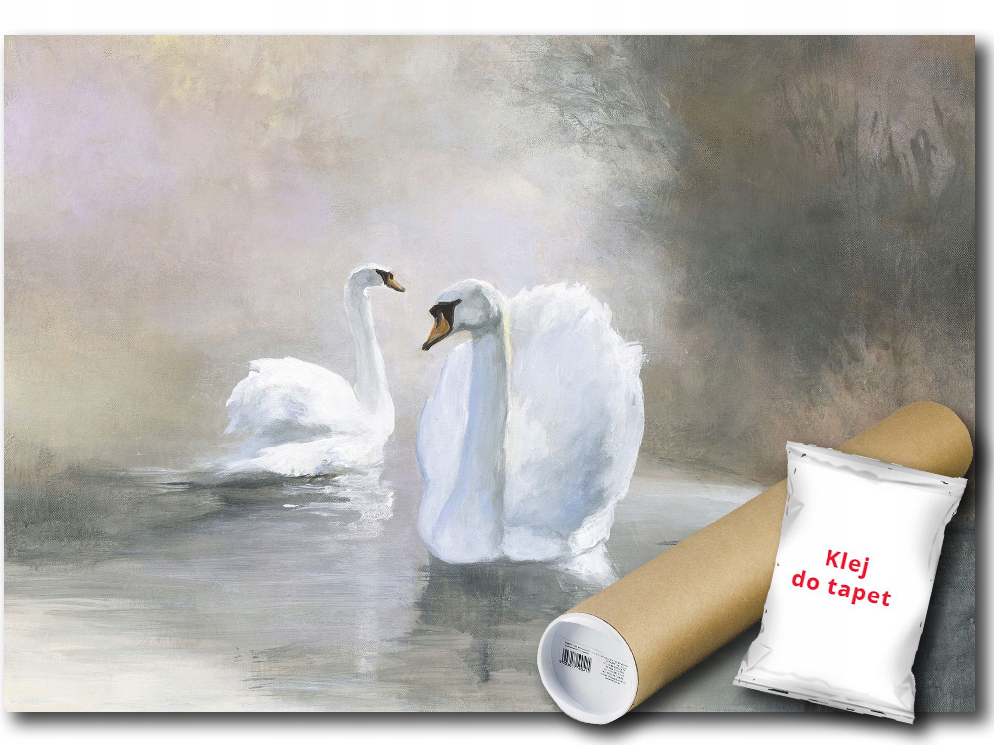 Vinylová Fototapeta Příroda Fauna Ptáci Labutě Voda 254x184