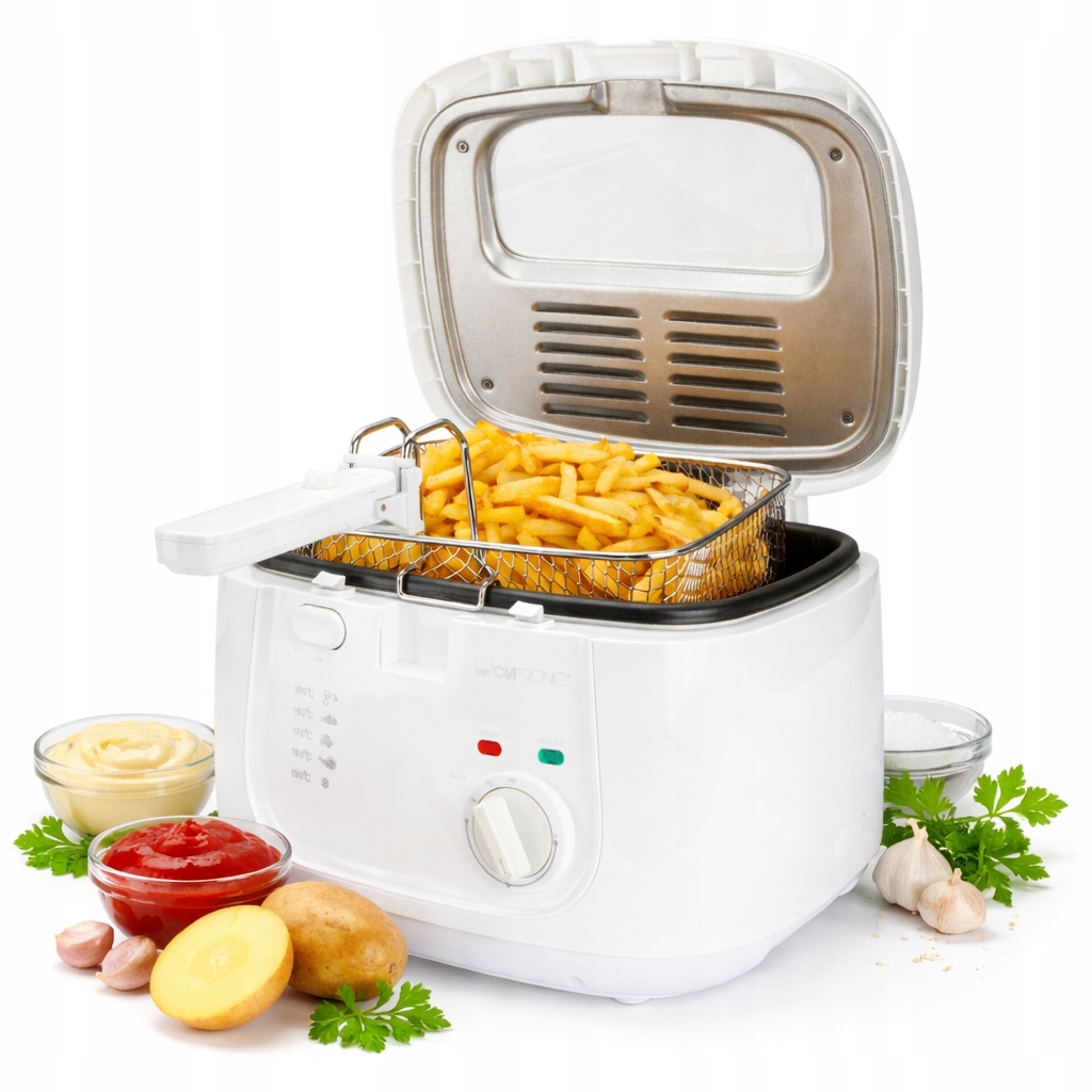 Frytkownica Olejowa Tradycyjna Olej 18000W mocna 2,5L Frytownica Termostat