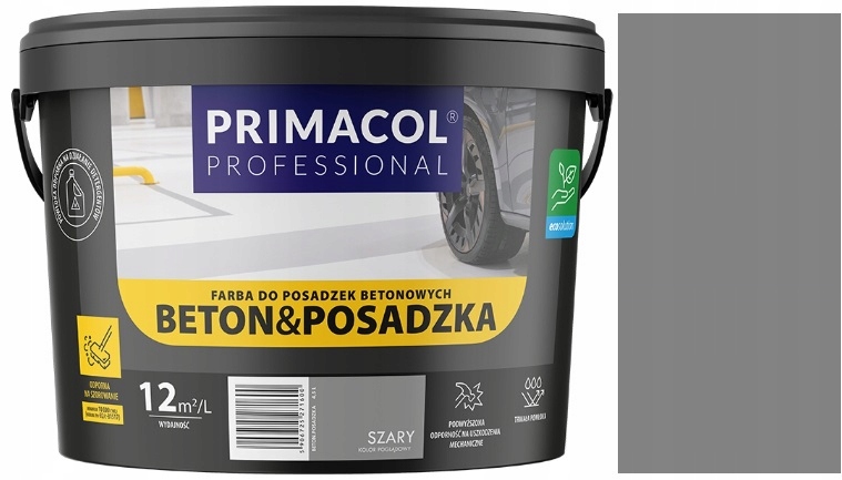 Primacol Beton Posadzka Farba Do Posadzek Z Betonu Betonowych Szary 2.2L