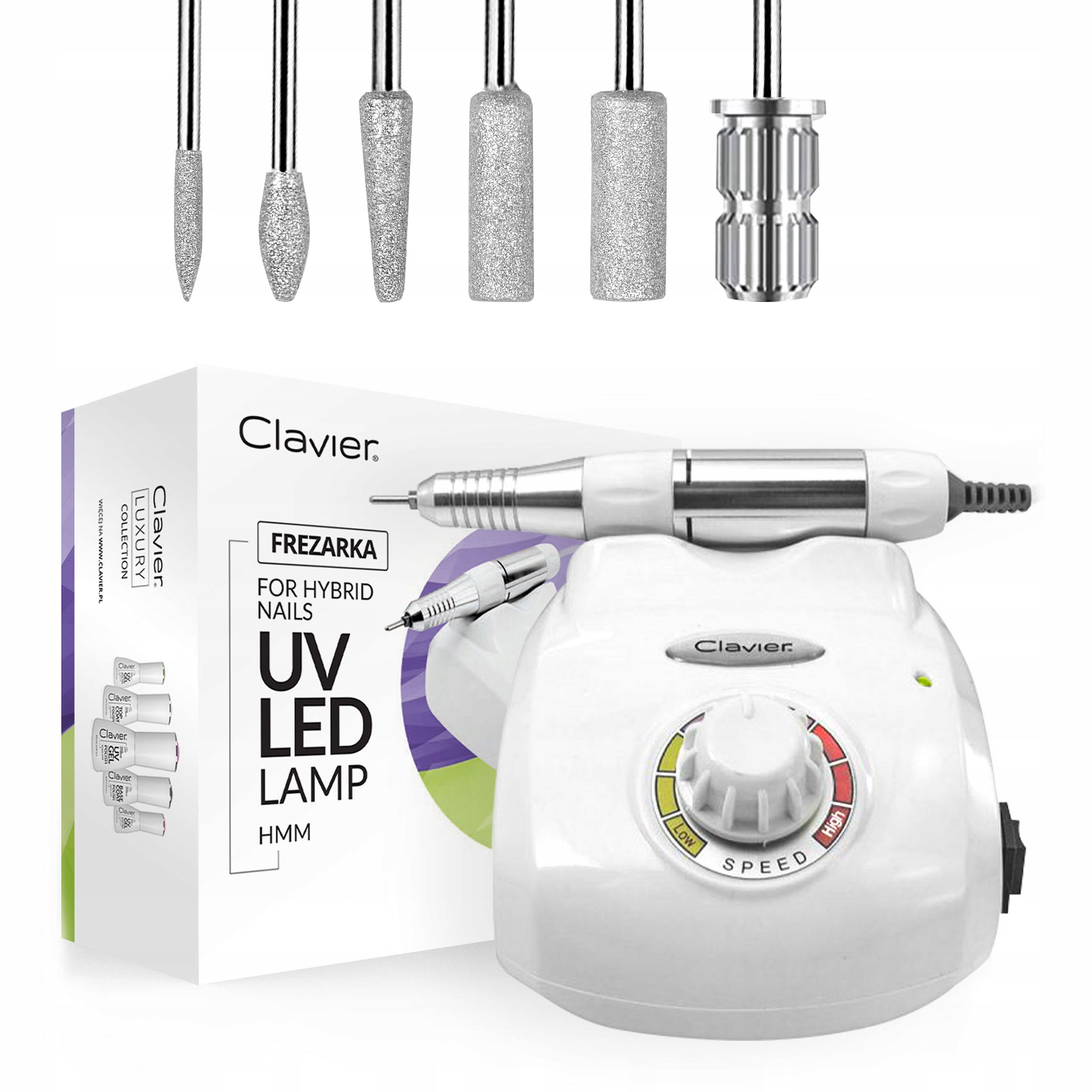 Frezarka Do Paznokci Manicure Pedicure Mocna 65W Clavier-Zdjęcie-0