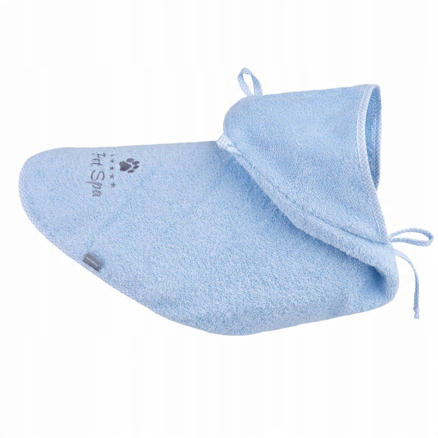

amiplay Pelerynka kąpielowa dla psa spa 25cm niebi