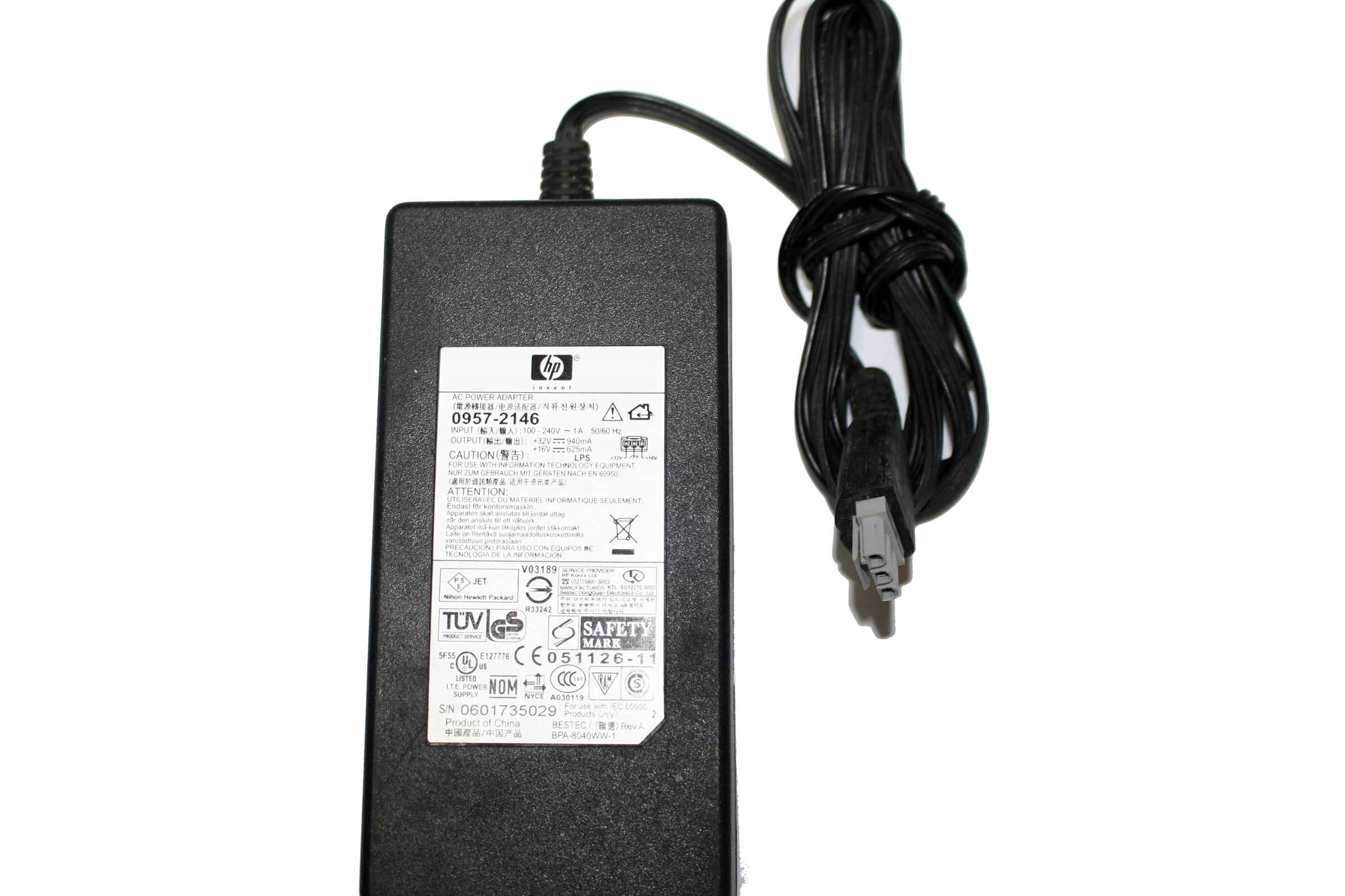 ZASILACZ HP 0957-2146 32V 940mA 16V 625mA