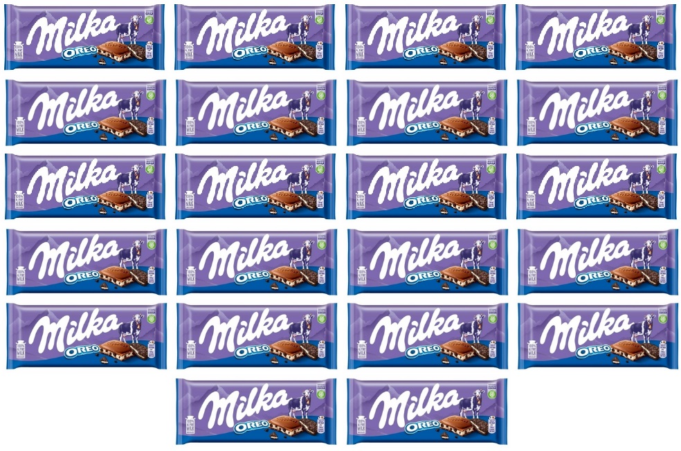 Levně 22x 100g čokoláda Milka Oreo v krabičce