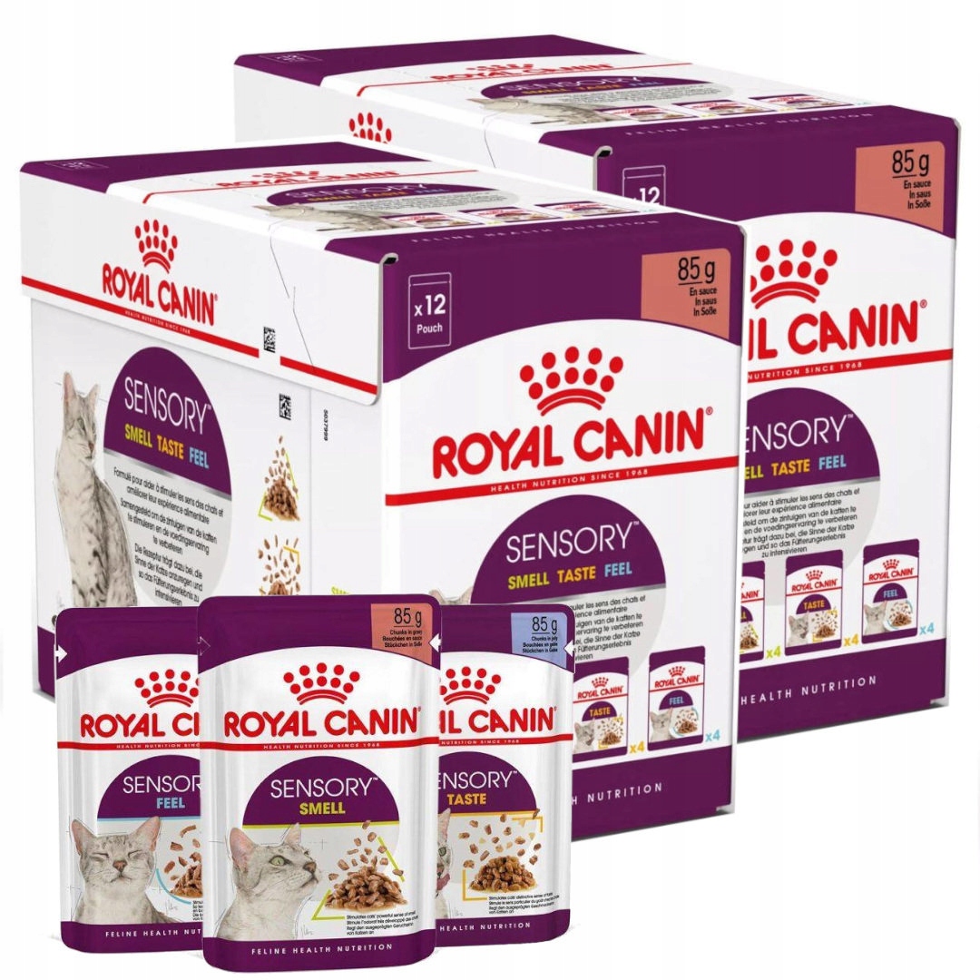 Royal Canin Sensory Mix Smell Taste Feel v omáčce 24x85g Vlhké Krmivo pro kočky