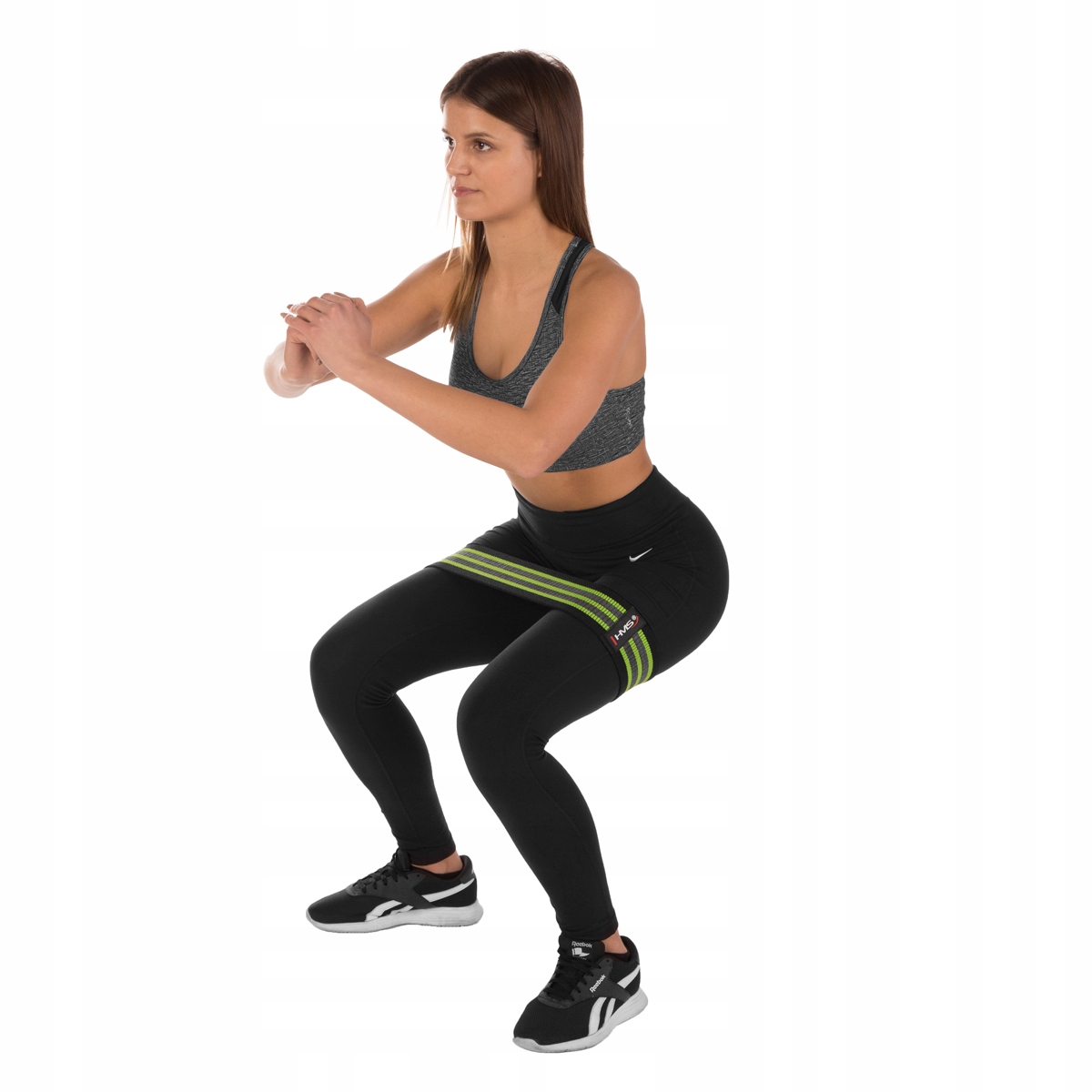 ZESTAW TAŚM GUMY DO ĆWICZEŃ 2w1 HB12 SET HMS Szerokość 80 mm