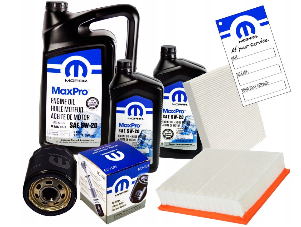 OLEJ MOPAR 5W20 6,9L + FILTRY DODGE DURANGO 16-21