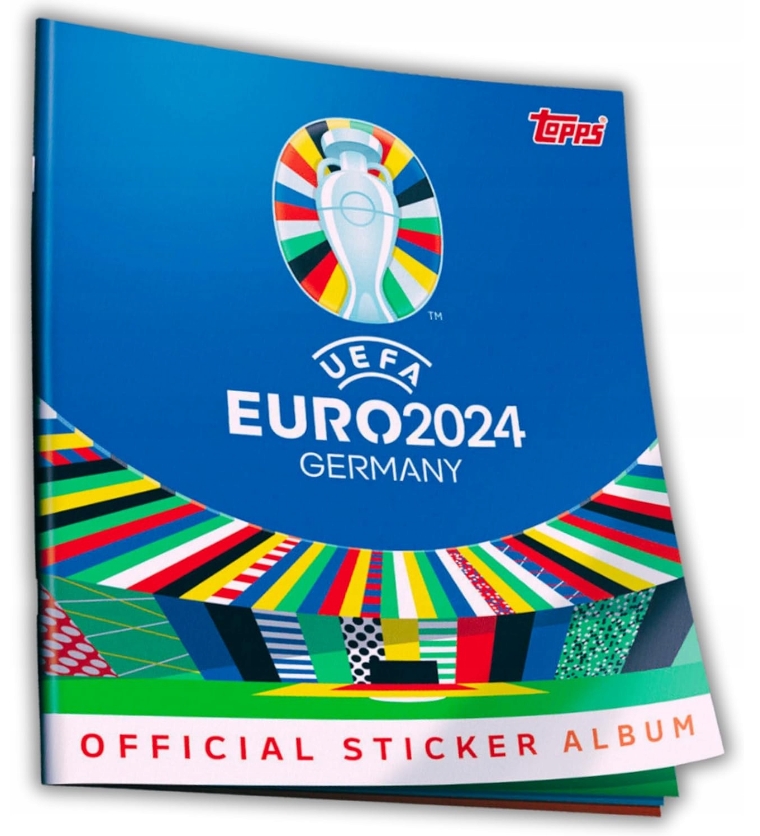 Euro 2024 Topps Stickers Album Kolekcjonerski 6 naklejek