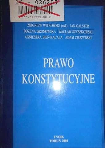 Prawo konstytucyjne - Witkowski