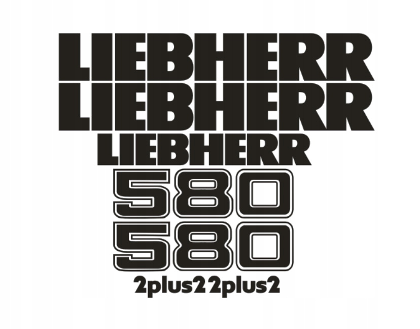 Samolepky Liebherr 580