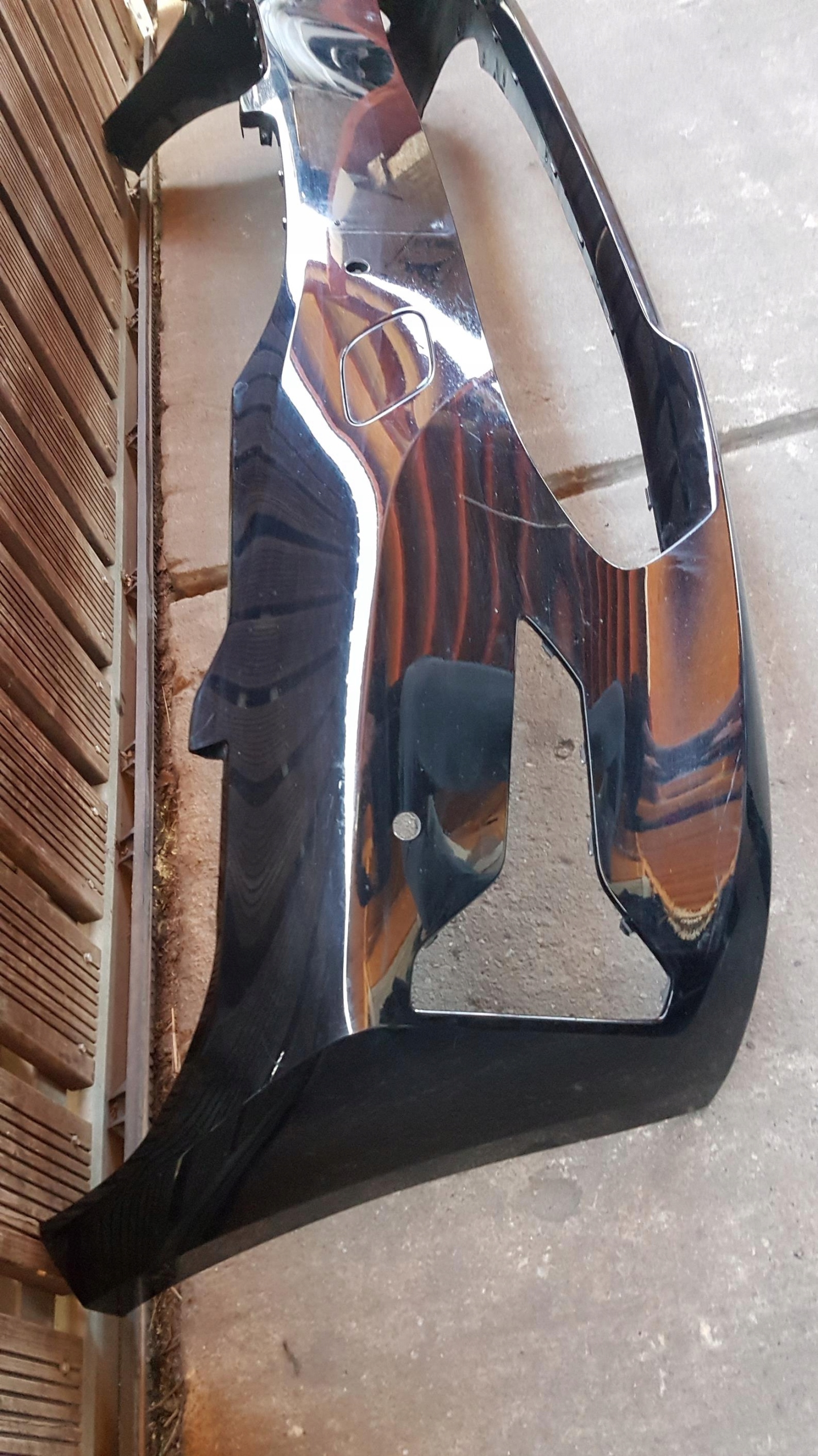 front bumper BMW SERIA 3 G20 G21 SCHWARZ II
