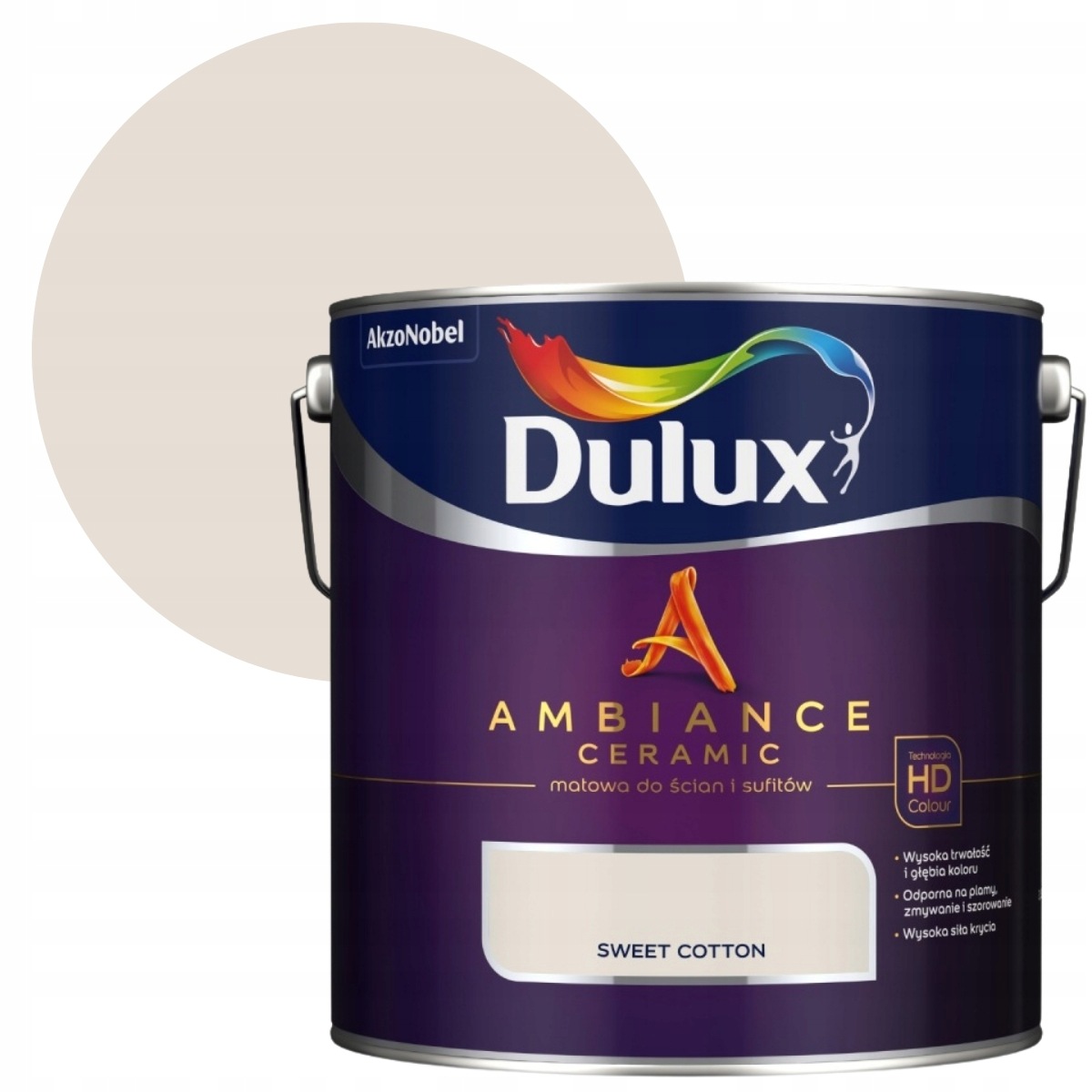 Dulux Ambiance Farba Ceramiczna 2,5L Sweet Cotton