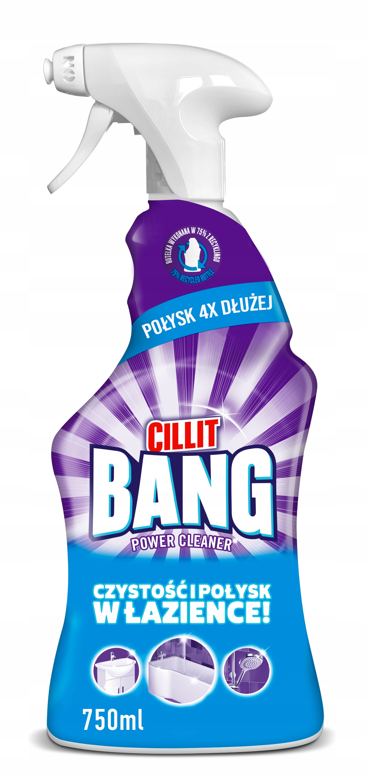 CILLIT BANG, Czystość i Higiena! , spray do czyszczenia łazienki, 750 ml