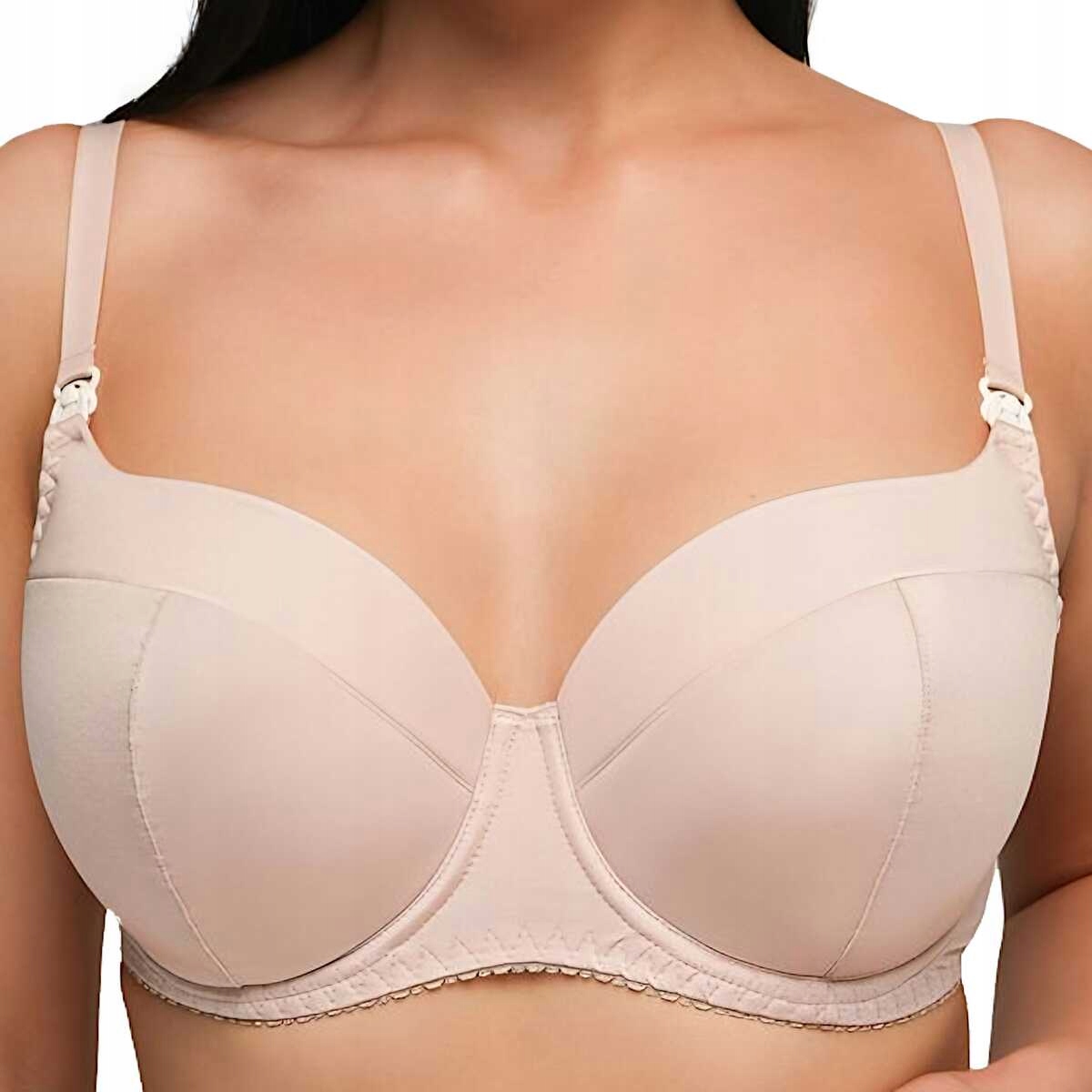 Ava Biustonosz do karmienia usztywniany 2203 beżowy plus 85H