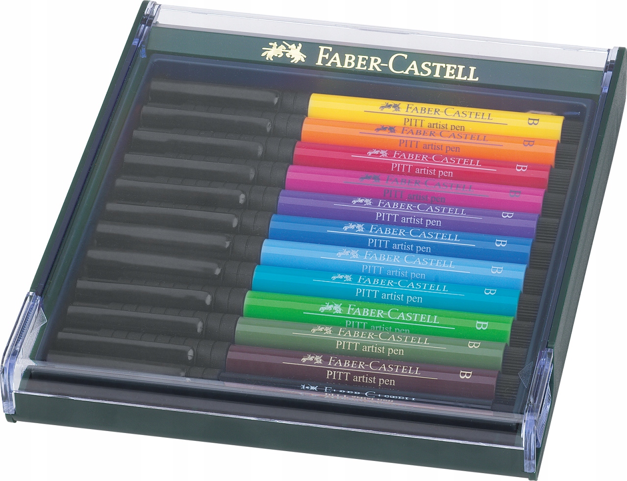 Fixy Faber-Castell Pitt Artist Pen Brush 12 barev základní barvy