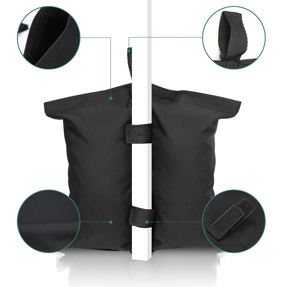 OBCIĄŻNIK PIASKOWY SANDBAG DO NAMIOTU WYSOKIEJ JAKOŚCI WYTRZYMAŁA TORBA 4X Wysokość 0.35 m