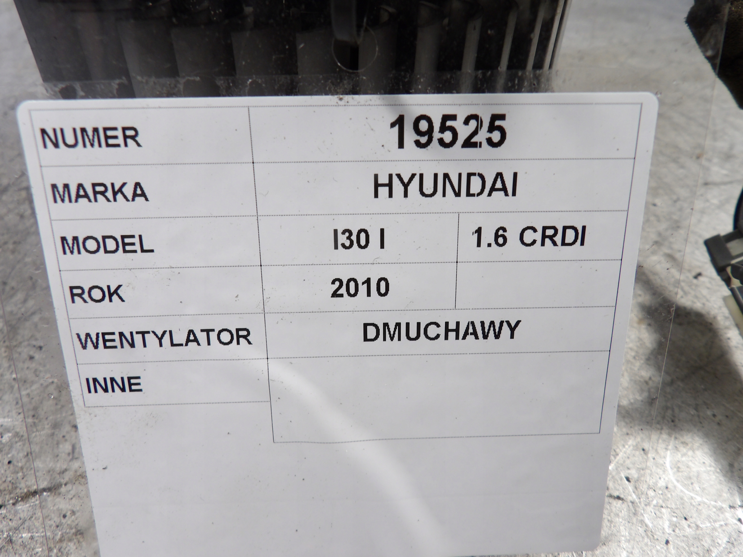 Hyundai i30 ventilátor topení 1,6crdi