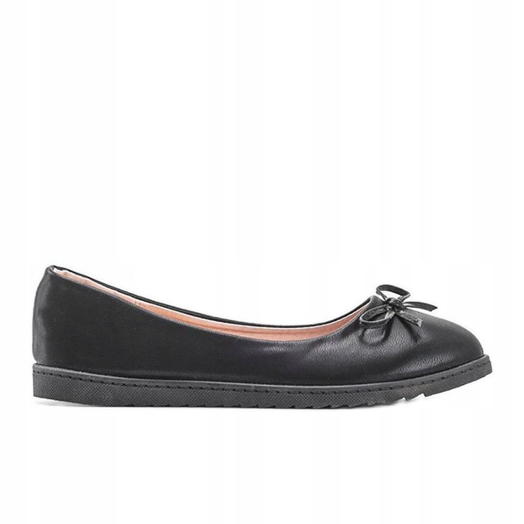 

Czarne Skóra ekologiczna Buty Baleriny r.39