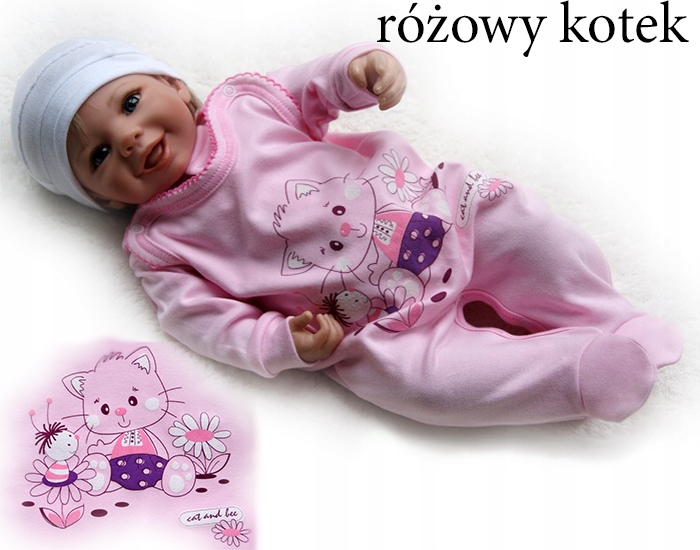 

Śpioszki śpiochy bawełniane pajacyk 56 rozpinane