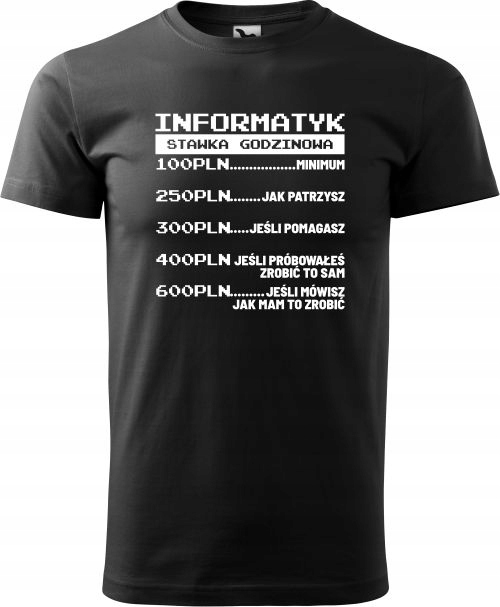 

Koszulka Programisty Informatyka Urodziny