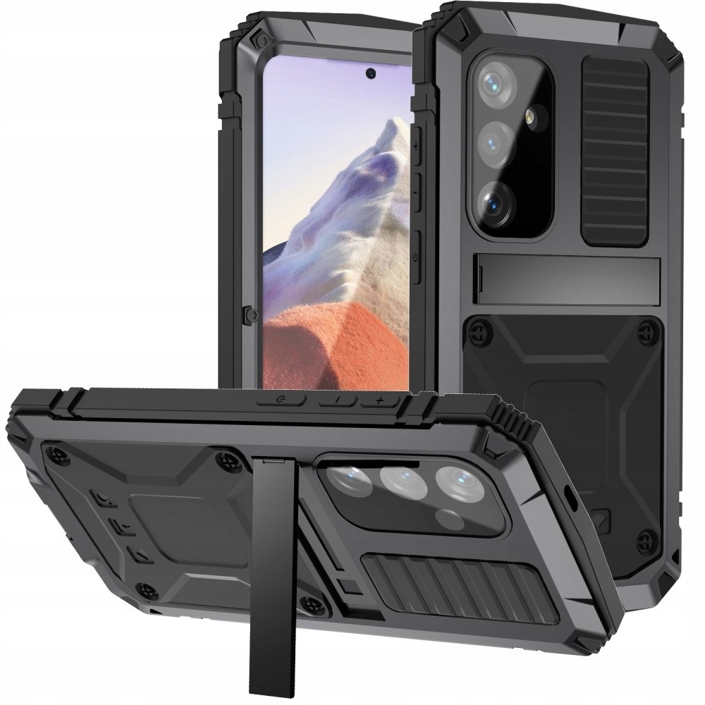 Pancéřové Pouzdro Sklo R-just pro Samsung Galaxy S24, Kryt, s opěrkou