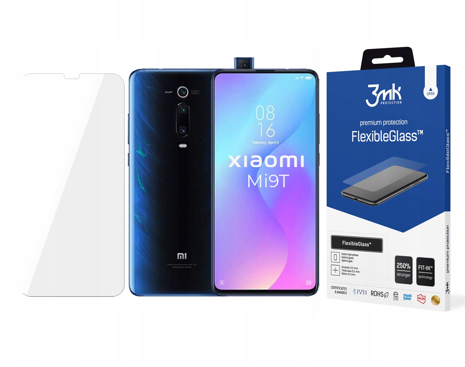 

Szkło 3mk FlexibleGlass do Xiaomi Mi9T
