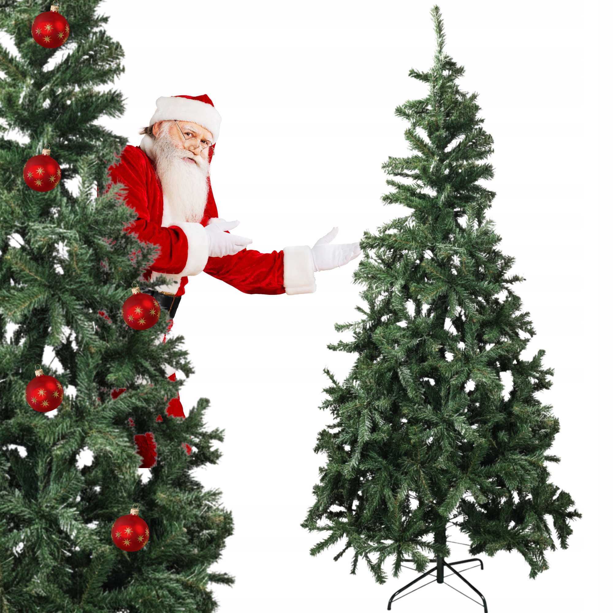 Umělý Vánoční Stromeček Zelený XXL Velký 220 CM X 120 CM Smrk Stojan