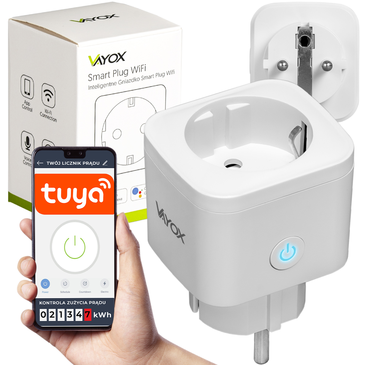 

Inteligentne Gniazdko WiFi Pomiar Energii Tuya