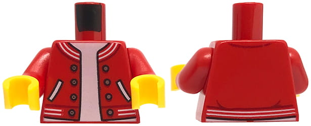 

Lego tors figurki czerwona kurtka bejsbolówka