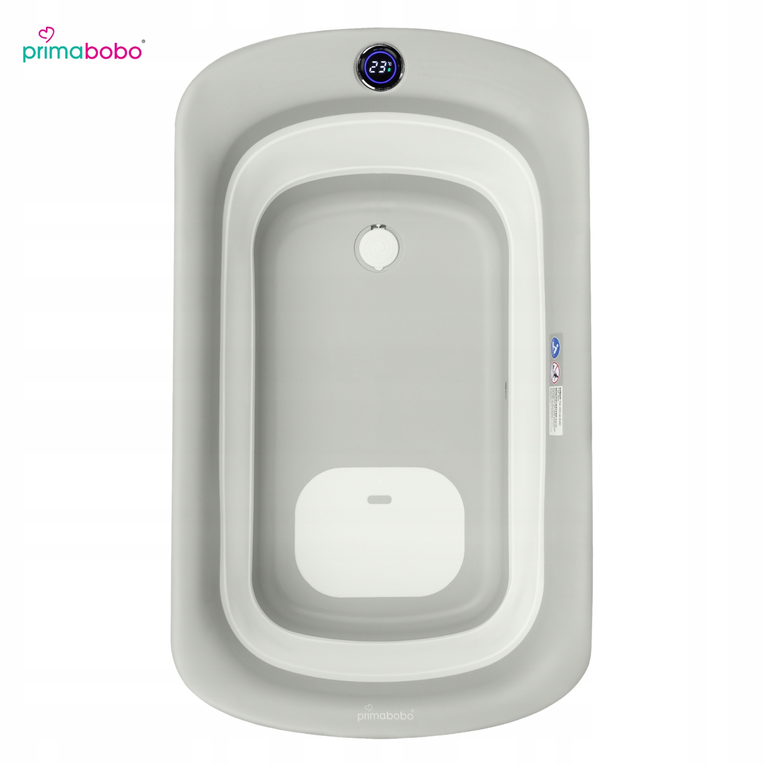 PRIMABOBO Wanienka składana LUX dla dziecka DUŻA termometr silikonowa wanna EAN (GTIN) 5904905023070