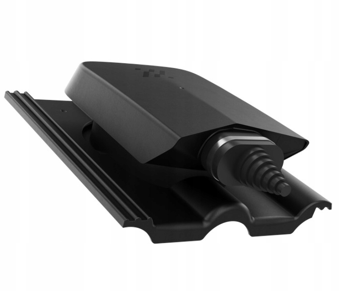 Solární Přechod Taška Braas Románská Černá