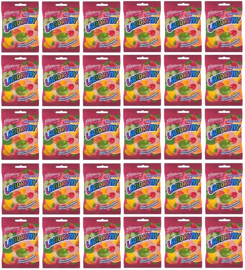 30x 90g Goplana Brando landryny owocowe Karton