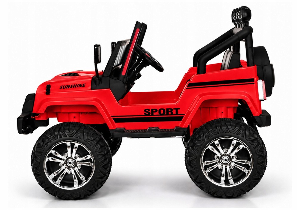 Auto Na Akumulator Duży Jeep Dla Dzieci 4x4 180 Watt Miękkie koła Tablice