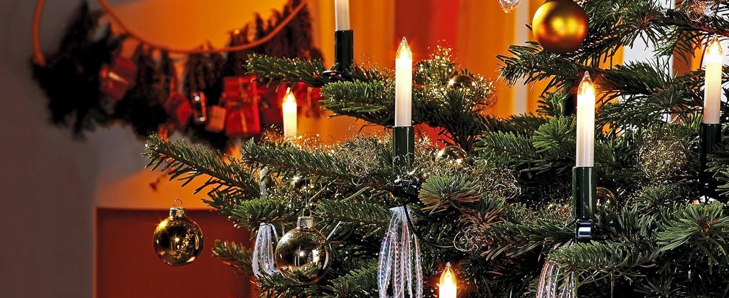Hellum Świeczki Na Choinkę Z Klipsem Lampki Świąteczne 20 Świec LED — miniatura 9