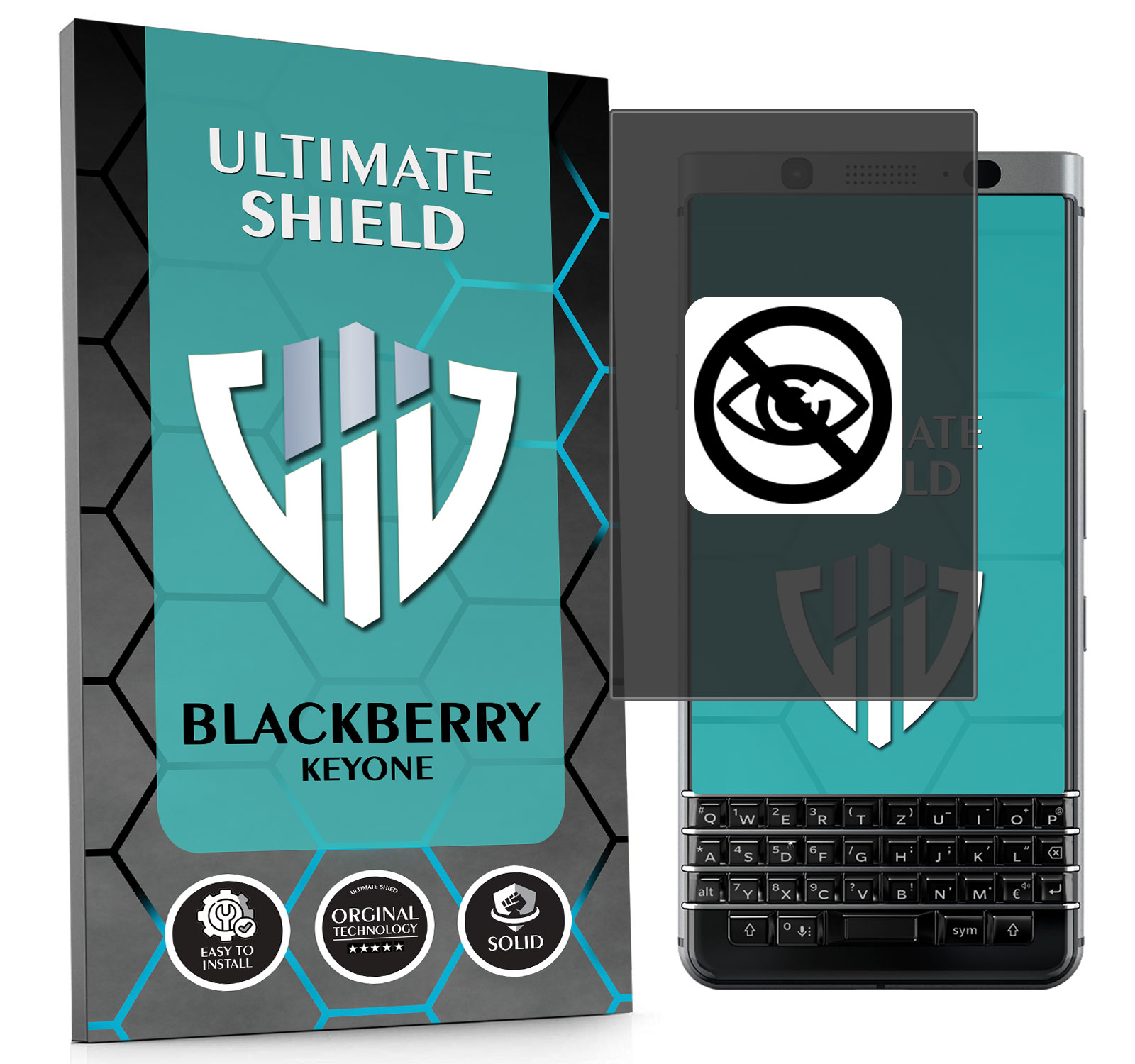 Sklo 5D Privacy Private Anti-spy Pro Blackberry Keyone Hydrogelové Matné