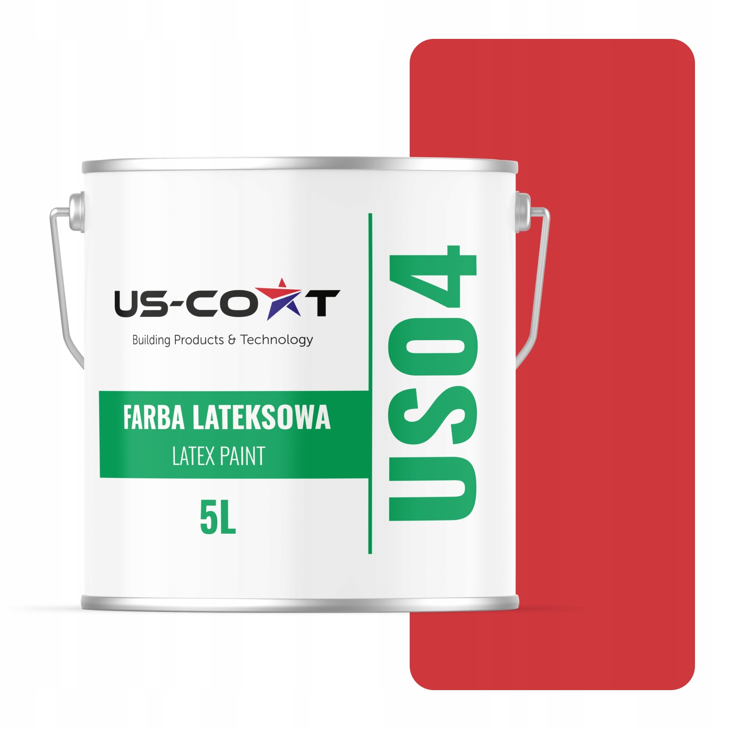 Latexová Farba Červená Ohnivá H3516 5L Hlboká Matná Na Stropné Steny