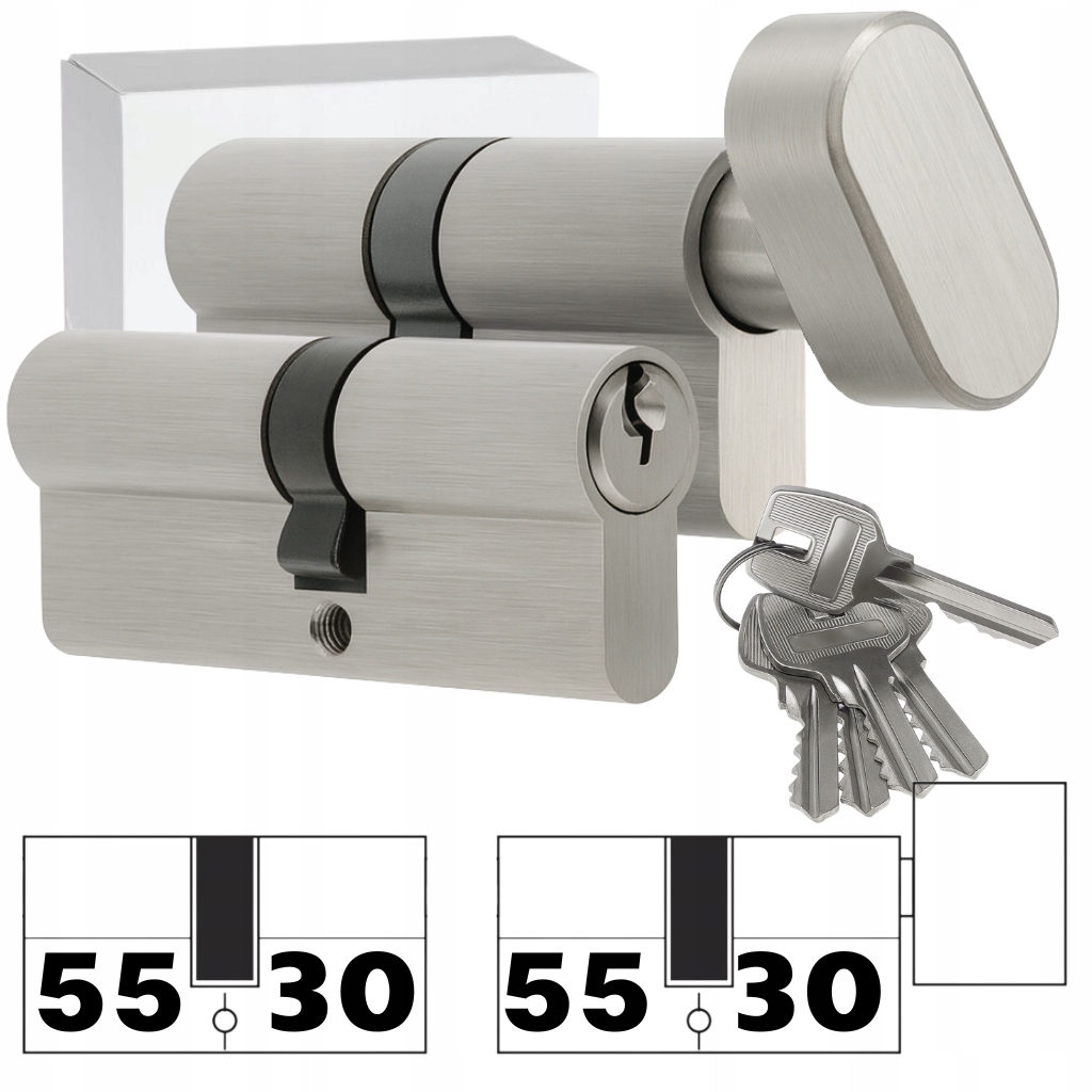 Sada Vložek 55/30 55/30G Systém 5 Klíčů Nikl Itb