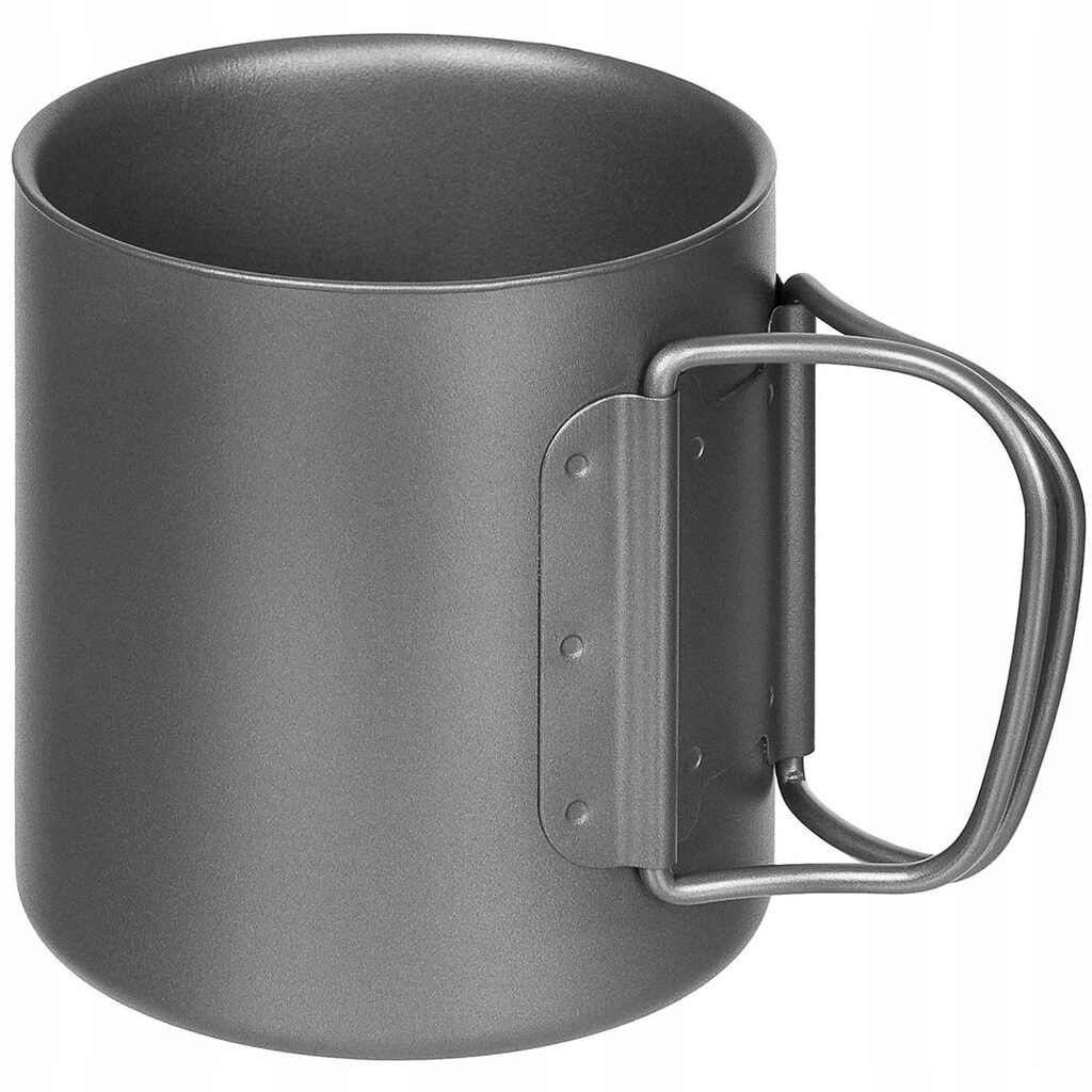 Turistický hrnek Mfh Fox Outdoor Titanium Titan 300 ml, skládací rukojeť
