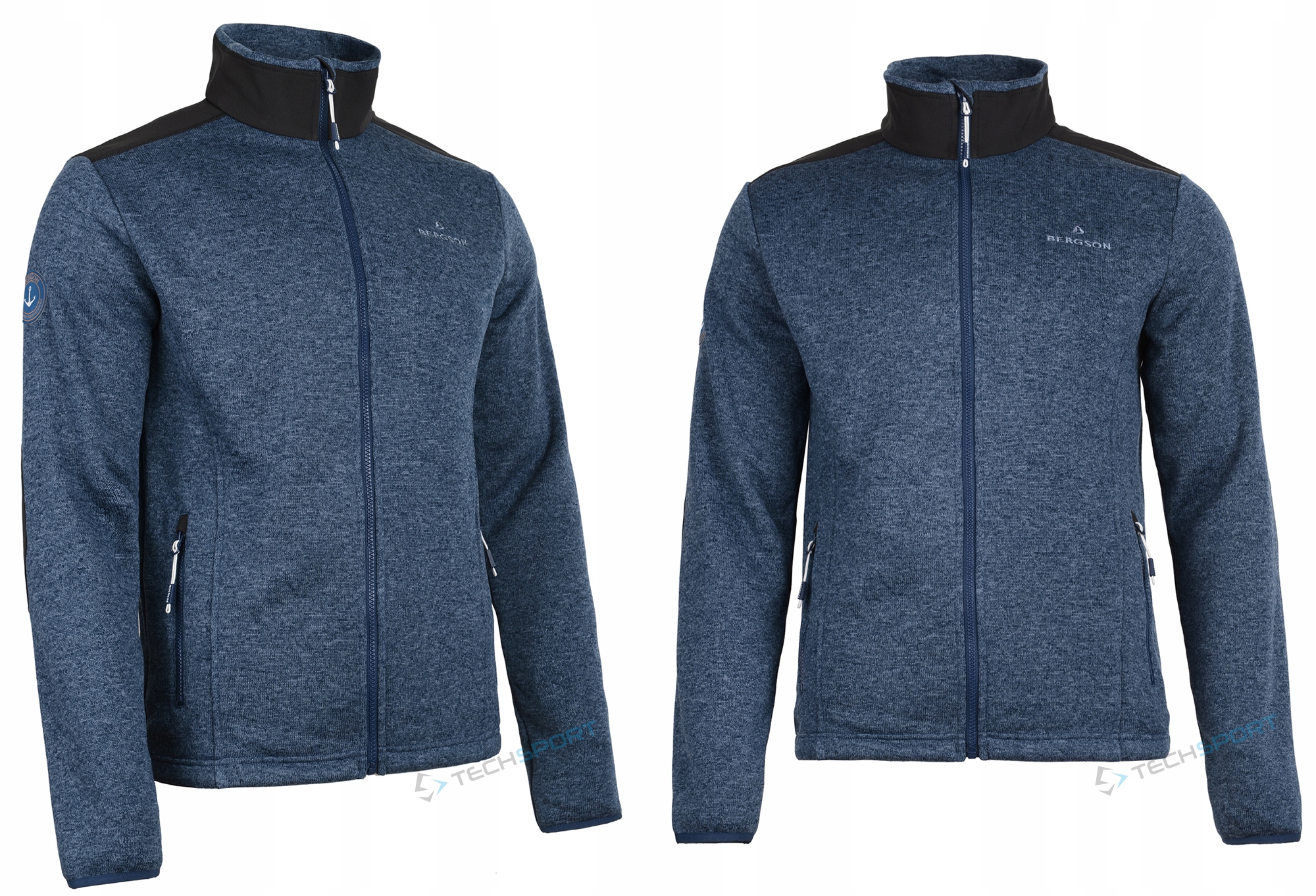 Technický Fleecová Mikina Mikina Svetr Bergson Tack vel. M Kolekce Kusznierewicz