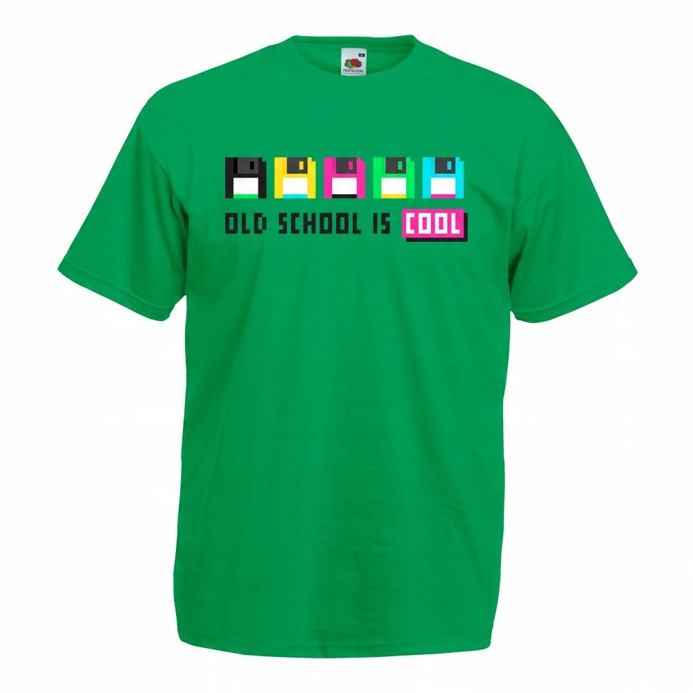 

Koszulka old school dyskietki XXL zielona