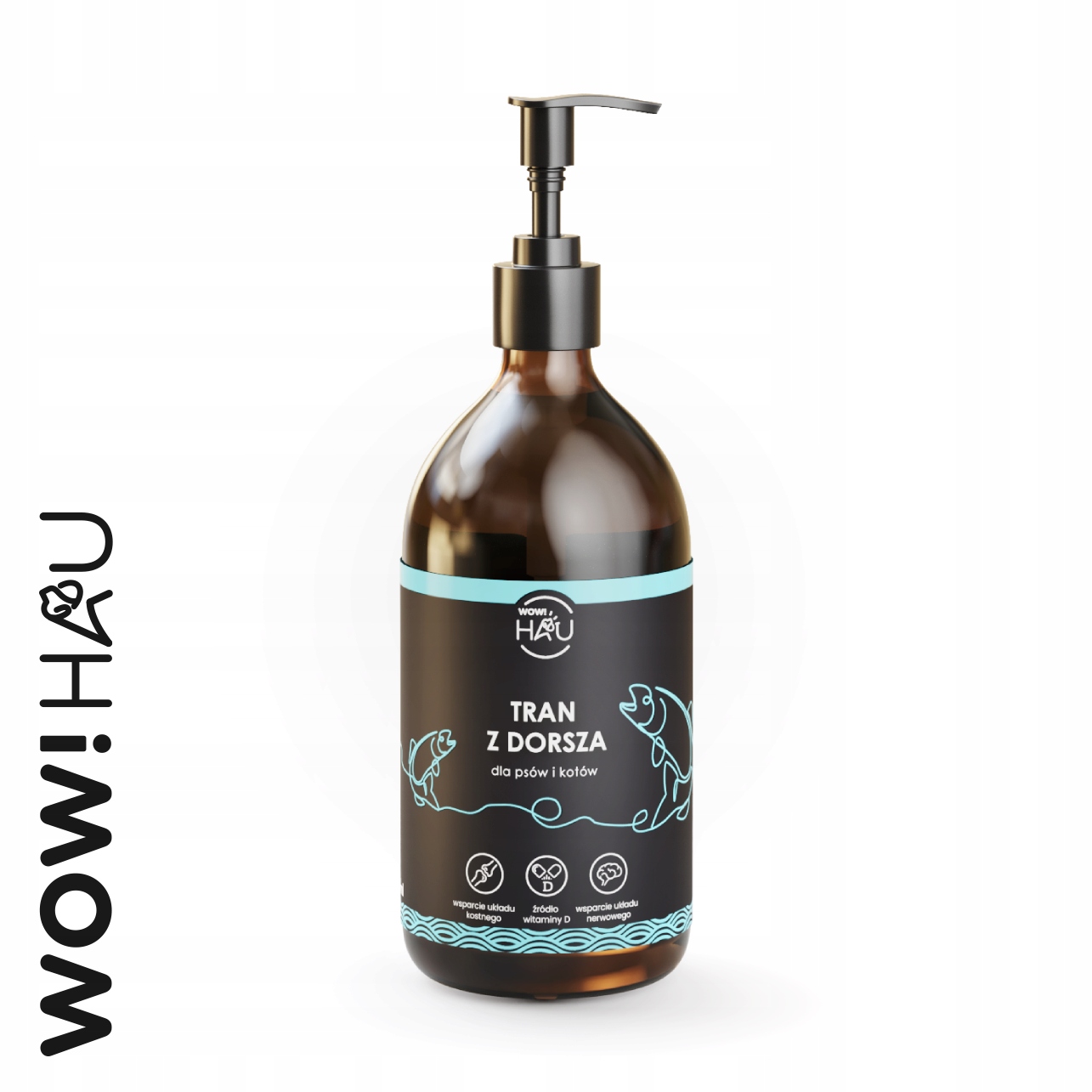 Levně Oleje a tuky pro kočky , pro psy Wow! Hau olej 500 ml 1 ks