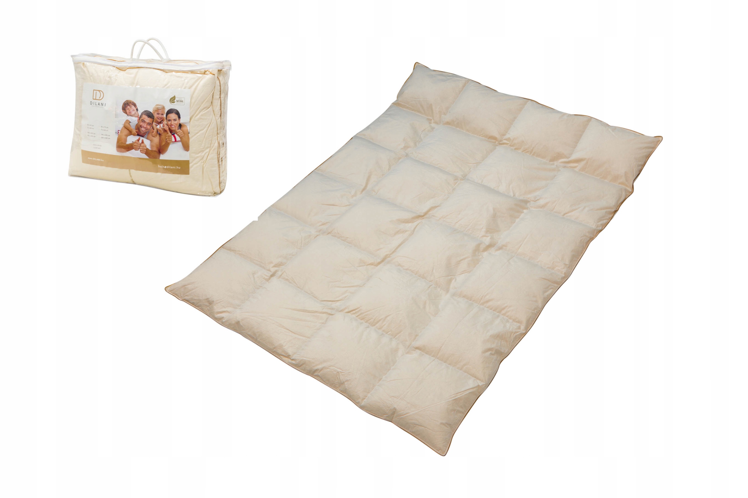 Kołdra Puchowa Comfort 220X200 Zimowa Puch Gęsi