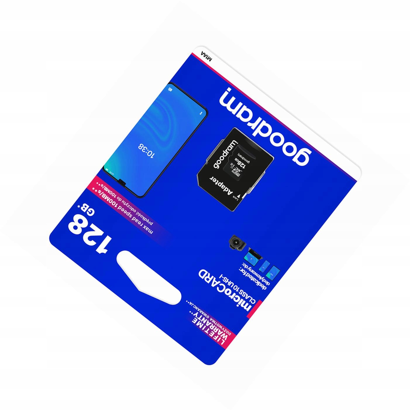 Karta pamięci 128GB microSD do telefonu szybka 10 Class z adapterem Sd