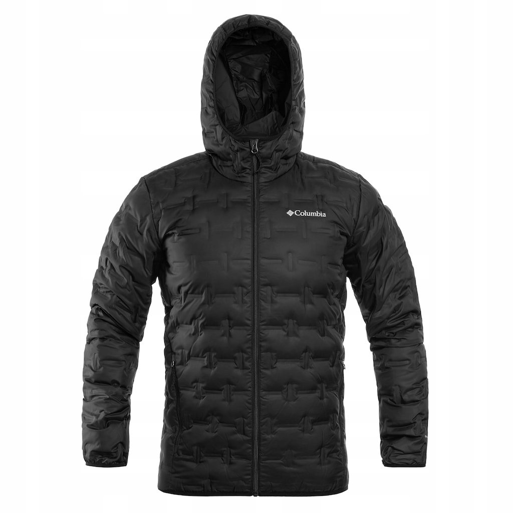 Péřová bunda s kapucí Columbia Delta Ridge II Down Hooded černá XXL