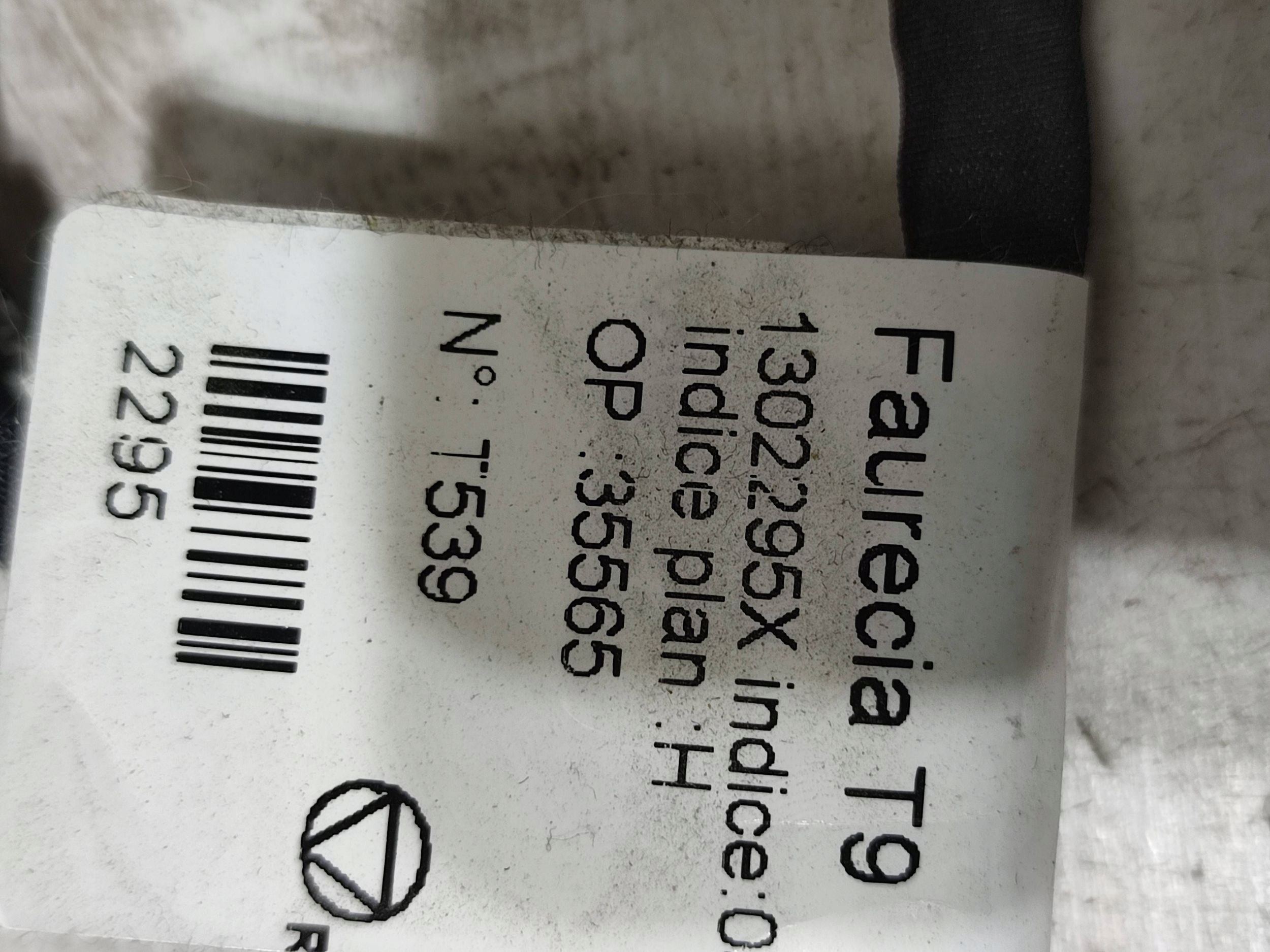 Peugeot 308 2019 front side left bundle przewodow seat