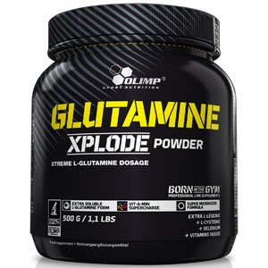 Olimp Glutamine Xplode 500 g Glutamin B6 Leucin Odstraňuje Únavu